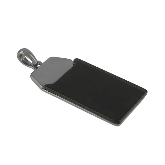 Black Dog Tag Pendant by Bead Landing™ Michaels